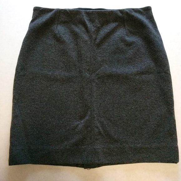 Uniqlo Medium Charcoal Stretch Pencil Skirt - Picture 2 of 5